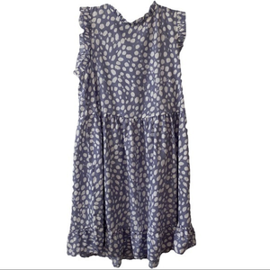 Hailey & Co NWT Printed Blue and White Mock‎ Neck Dress        Sz S